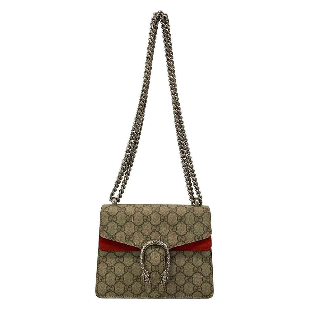 Gucci Dionysus Beige Dark Brown Red Pvc #328709G87B